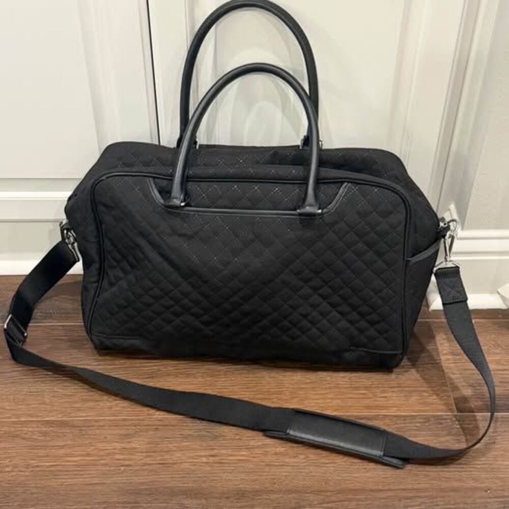 Vera Bradley large duffel bag tote in black